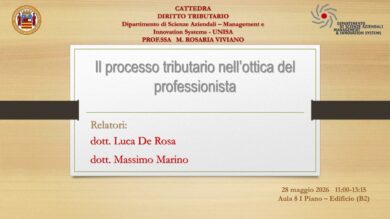 Il processo tributario nell’ottica del professionista